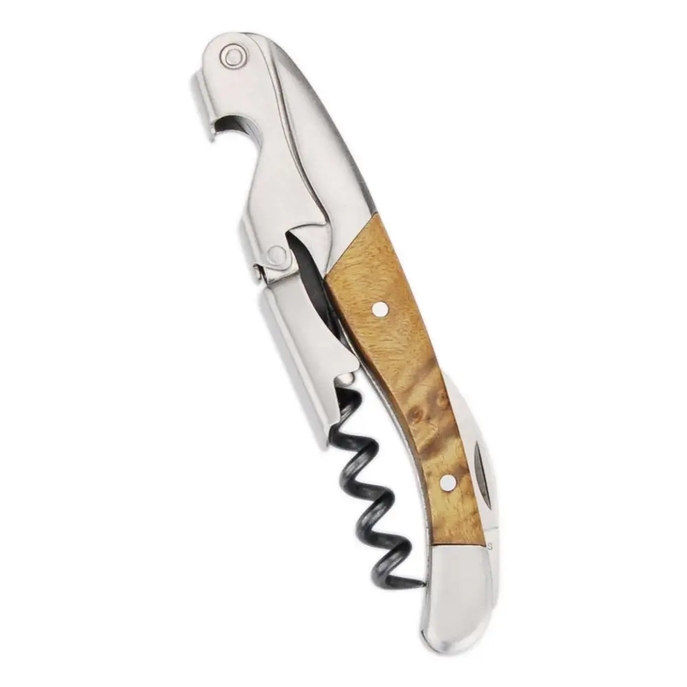 Открывалка для вина с деревянной ручкой штопор официанта сомелье | Дом и сад