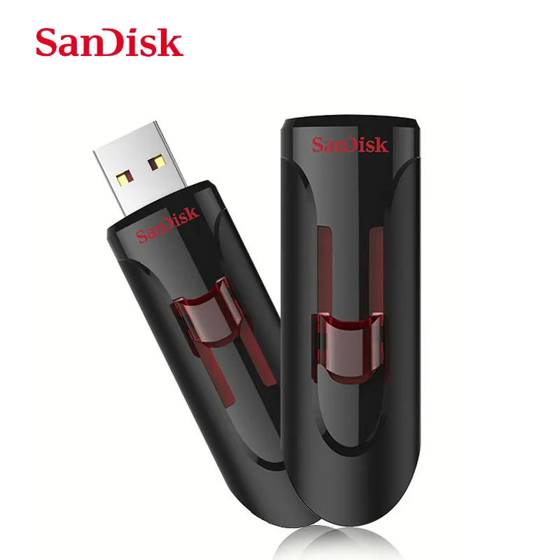 Двойной Флеш накопитель SanDisk 100% оригинальный CZ600 USB флэш 16 ГБ 32 64 Гб 128 256 супер