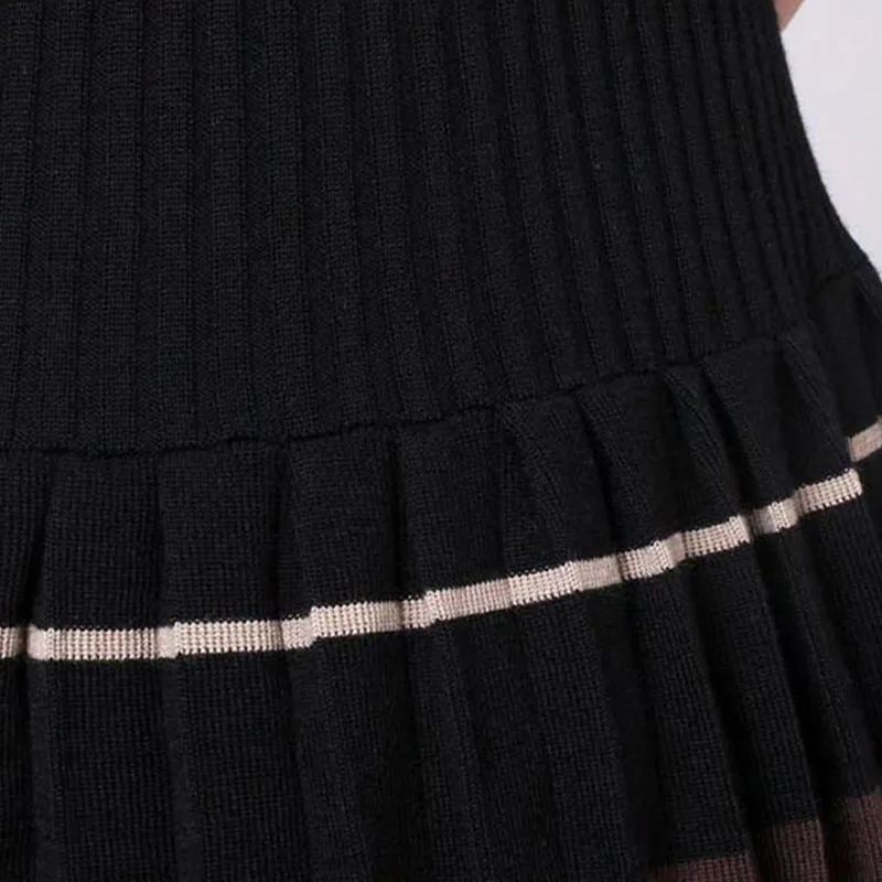 Новый 2020 на весну и зиму платье с длинным рукавом размера плюс Цельнокроеное