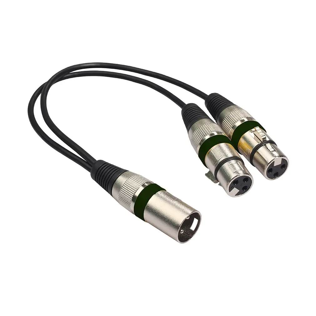 3Pin Xlr 1 штекер на 2 гнезда аудио Удлинительный кабель микрофон и сплиттер Линия для