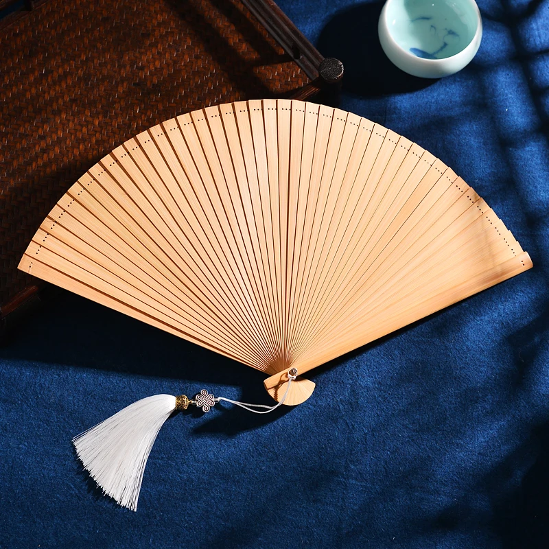 

Folding Fan All Bamboo Chinese Ancient Hand Fan Ventilatore Cheongsam Catwalk Ventilador Abanicos Para Boda Women Portable Fans