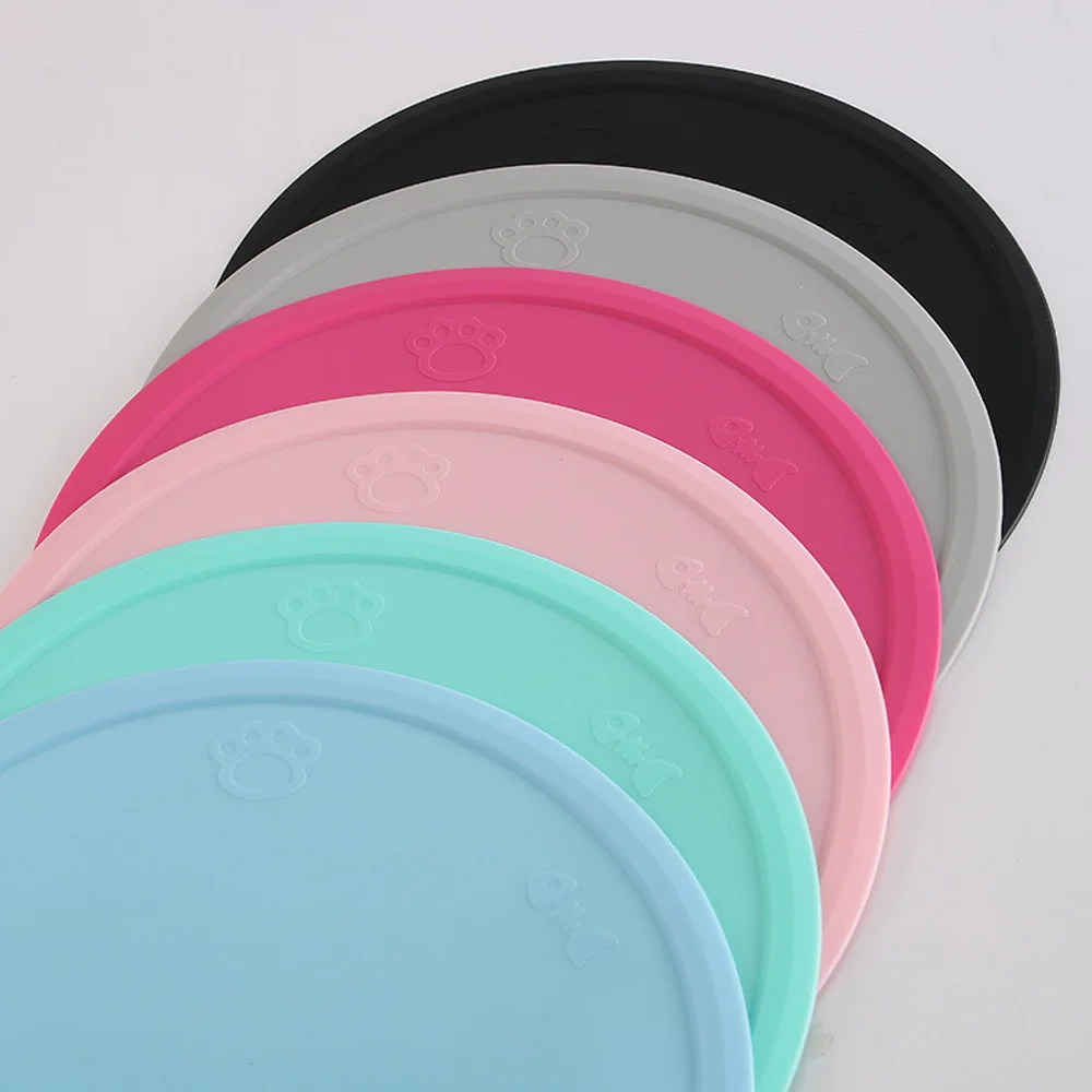 48*27cm Anti-Slip Silicone Mat For Dog Bowl Drinking Pet Cat Feeding Pad Pets Feed Placement Accessories | Дом и сад