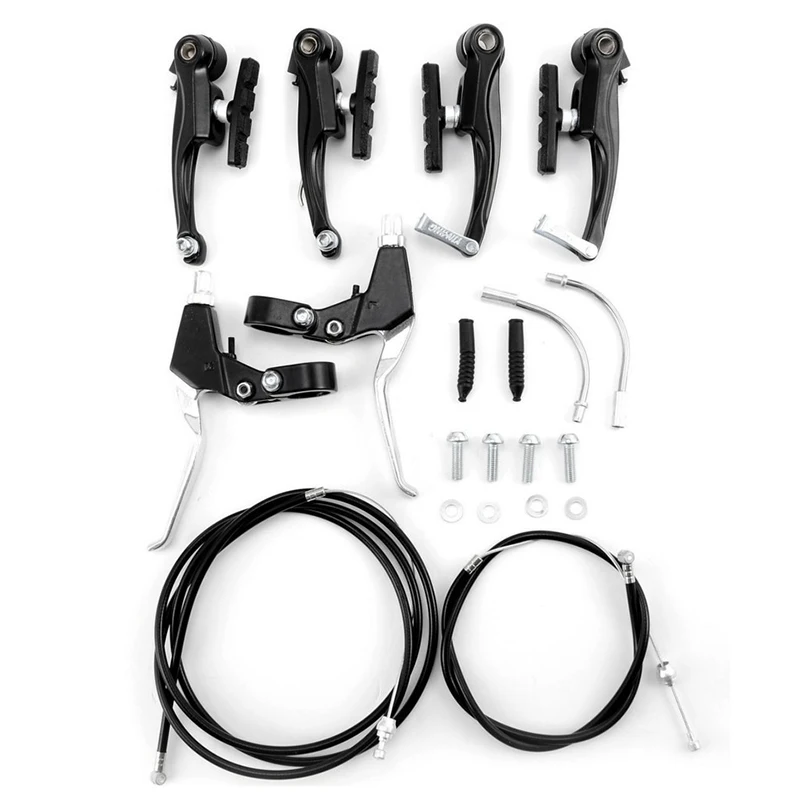 

Folding Mountain Road Bike V-brake Bicycle Cycling Levers Handlebar Kit Replace