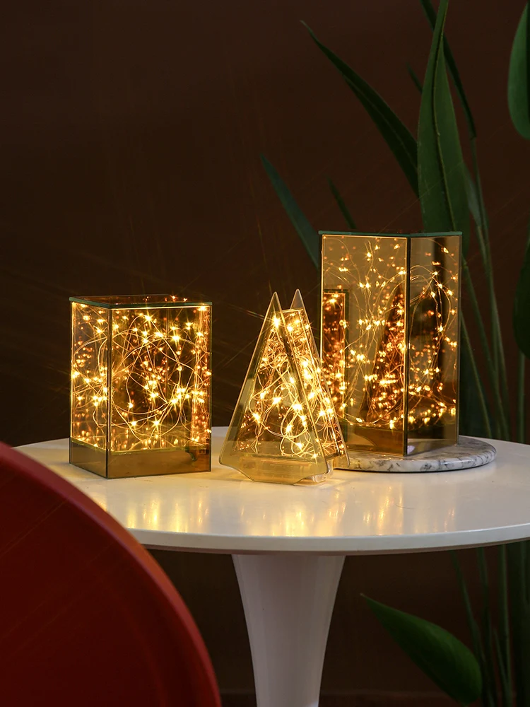

Luxury Lamp Home Decor Nordic Style Cute Living Room Home Decor Desktop Glowing Adornos Para Casa Bedroom Decoration 60BJ