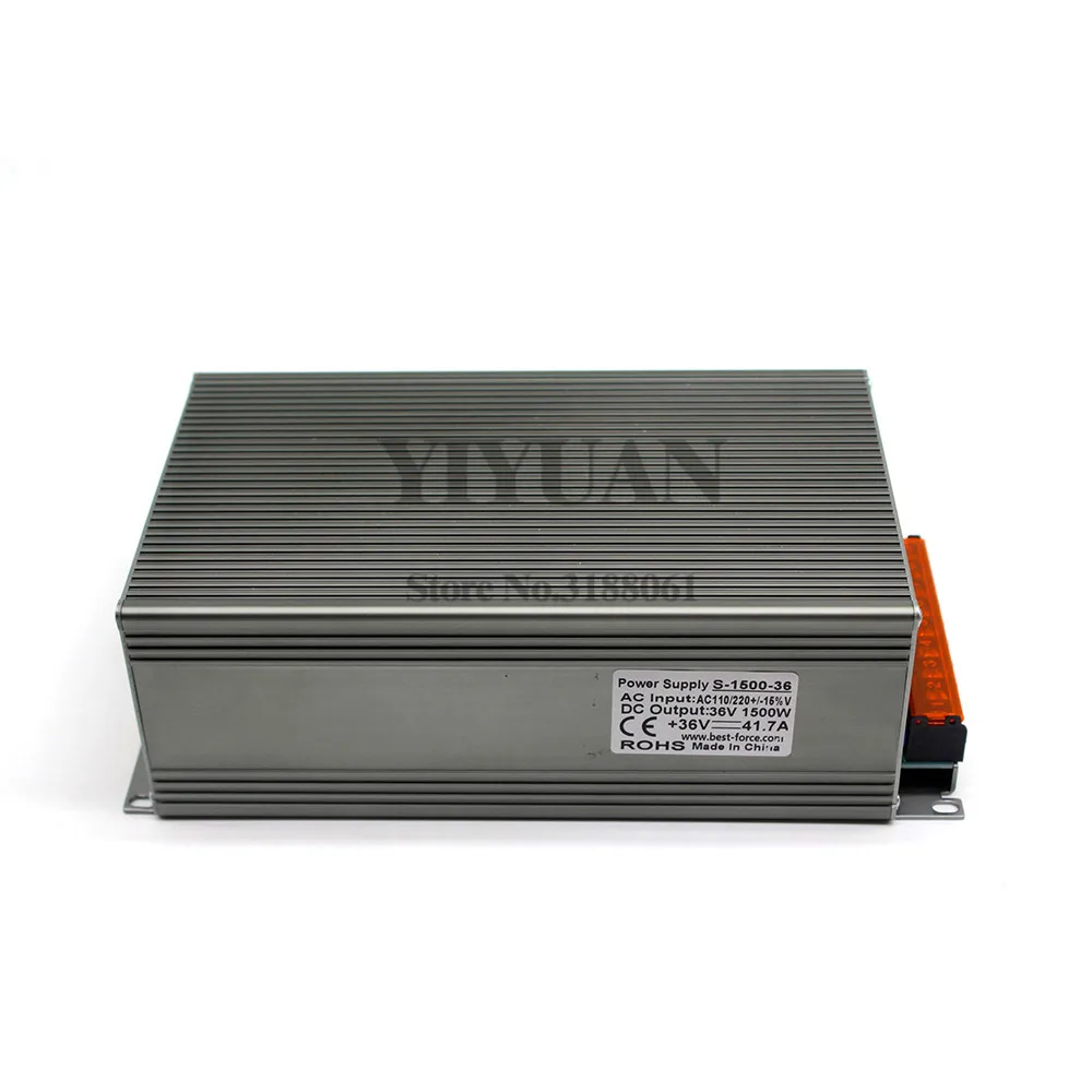 Импульсный источник питания DC36V 41.7A 1500W переключатель трансформатор 220V 110V AC DC 36V SMPS