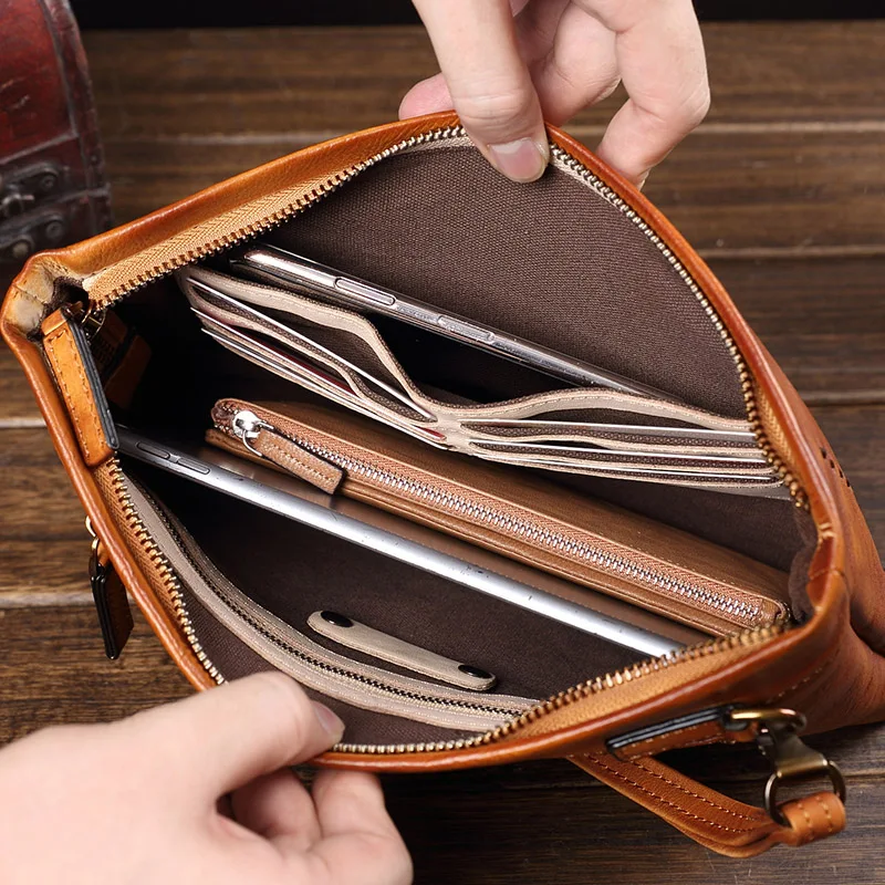 Мужские бумажники из натуральной кожи с объемным оленем для кредитных карт