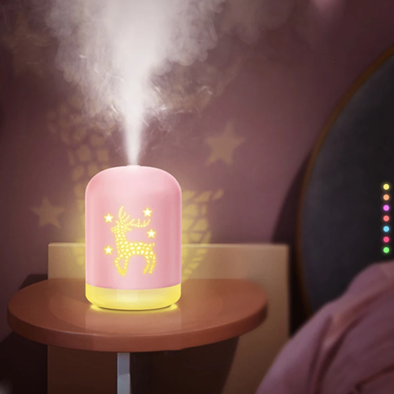 Автомобильный диффузор 340 мл симпатичный белый олень увлажнитель воздуха