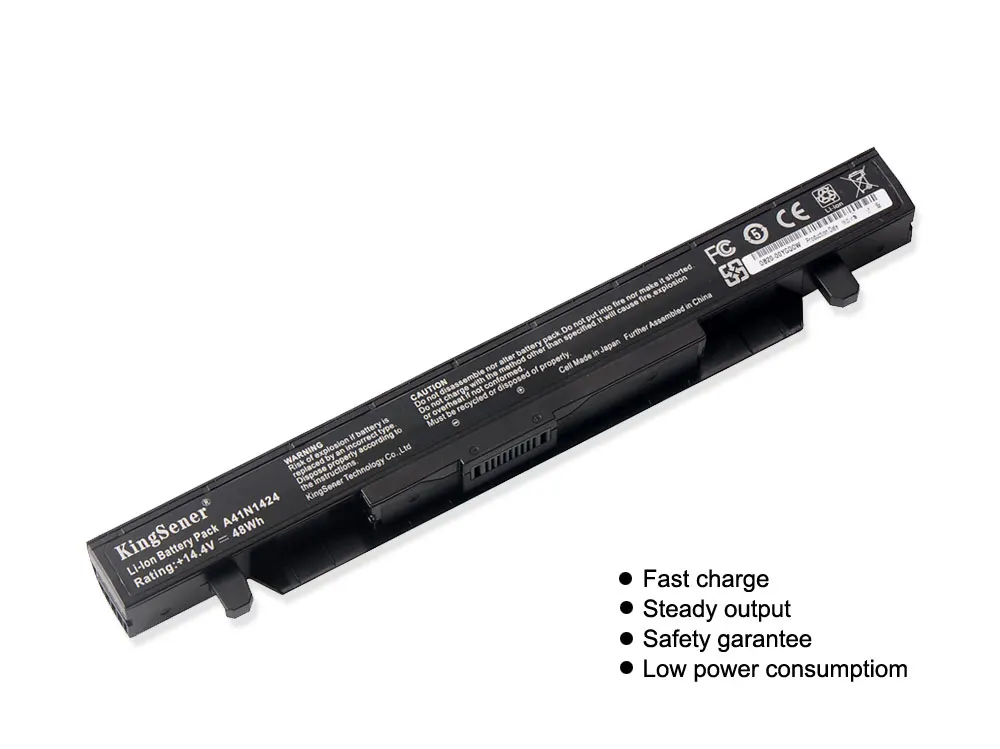 Kingsener A41N1424 Аккумулятор для ноутбука Asus GL552 GL552VW GL552J GL552JX ZX50JX ZX50 ZX50V ZX50J ZX50VW X55LM2