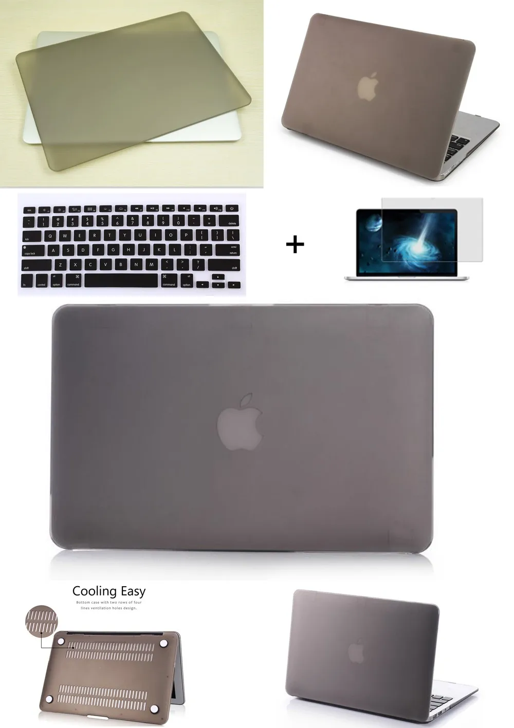 Матовый/Кристальный чехол для ноутбука Macbook Pro Retina Air 11 12 13 15 mac A1466 A1932 2019 Новый pro 3