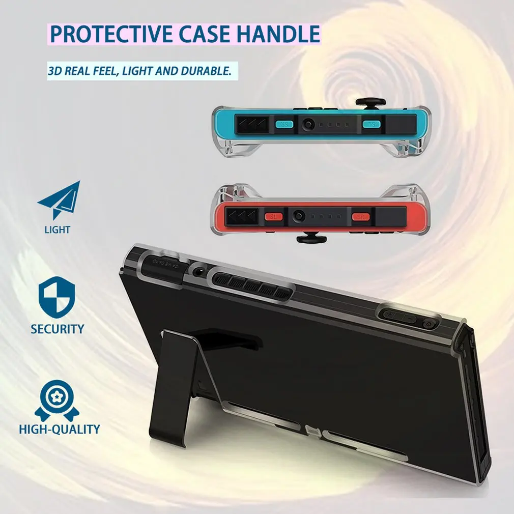 Жесткий защитный чехол из поликарбоната для Nintendo Switch NS съемный прозрачный