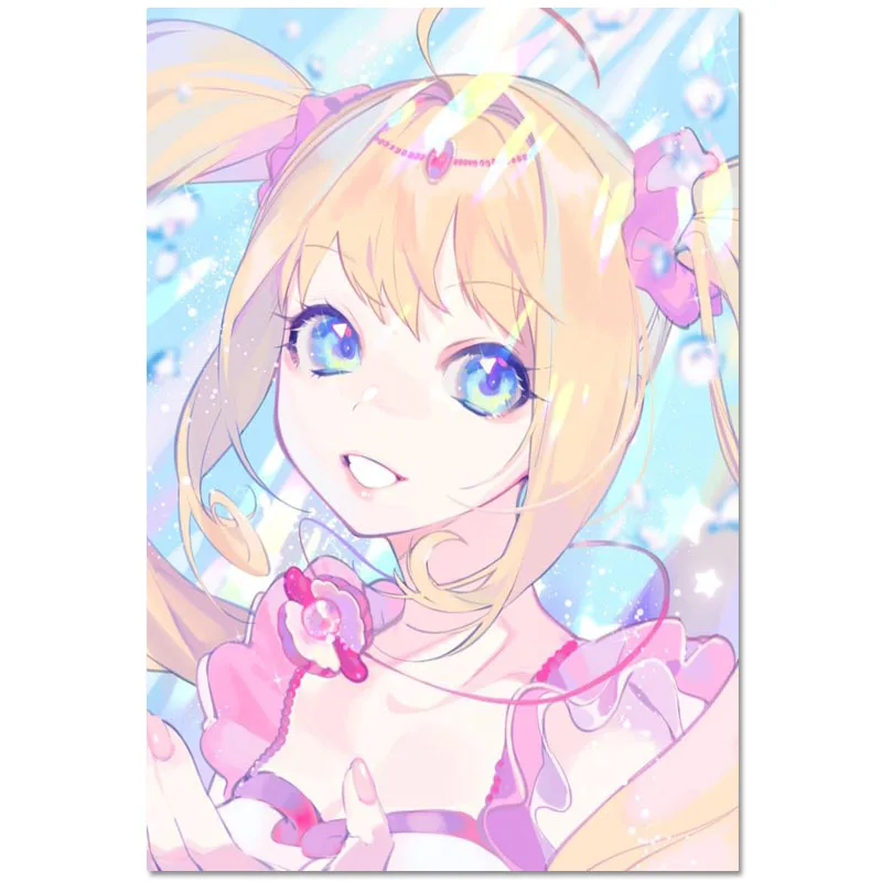 Настенный декор на заказ Постер из ткани в японском стиле аниме с изображением