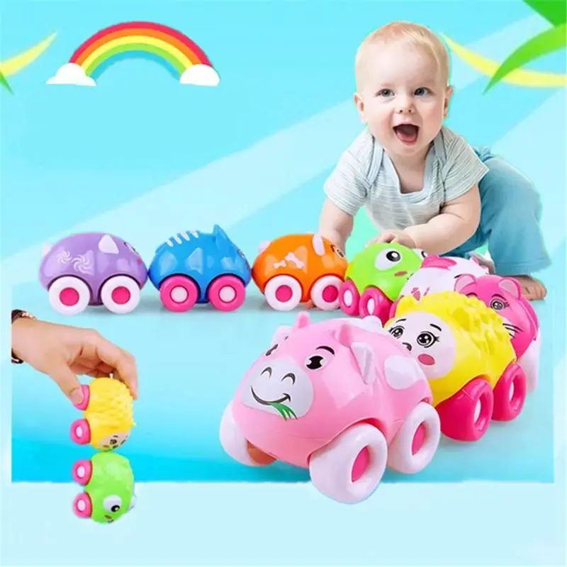 

1Set Push Sliding Car Magnetic Connection Toys Cute Cartoon Animal