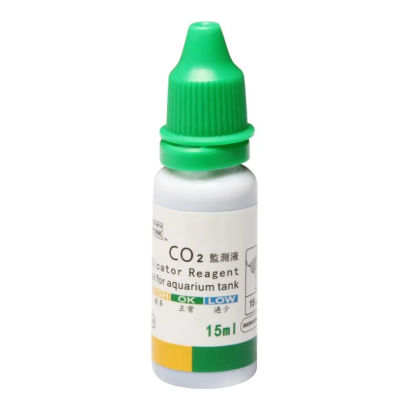 Aquarium CO2 Indicator Solution Fish Tank Liquid Test PH Term Monitor Bubble Counter For Plant | Дом и сад