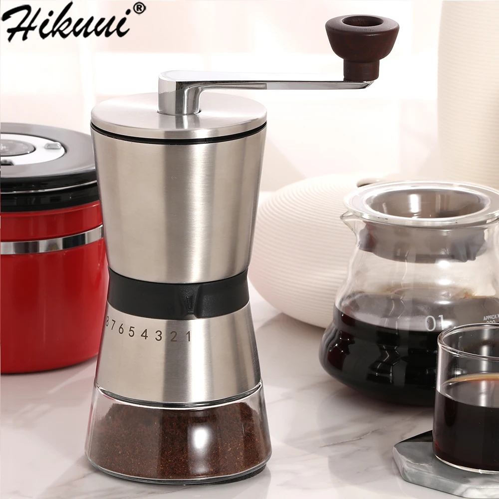 Ручная кофемолка из нержавеющей стали Керамический измельчитель кофейных зерен