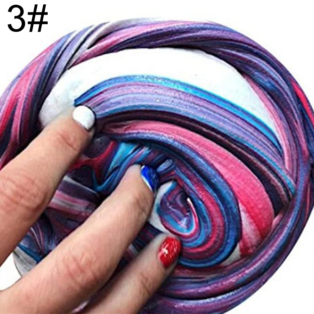 Мягкий слайм 60 мл игрушка цветной глина ремесло снятие стресса осадка детская