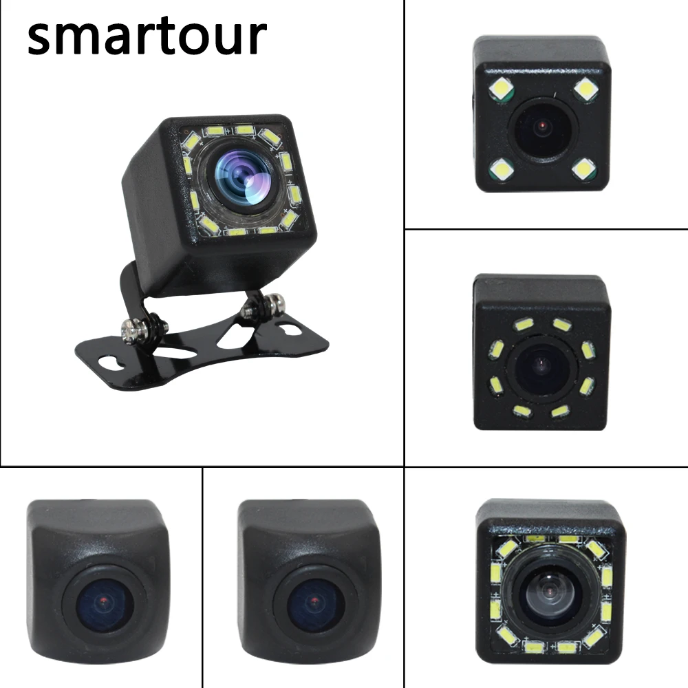 Smartour Автомобильная камера заднего вида светодиодный инфракрасный Ночное Видение заднего вида автоматический мониторинг парковки 3089 чип CCD Видео резервная камера