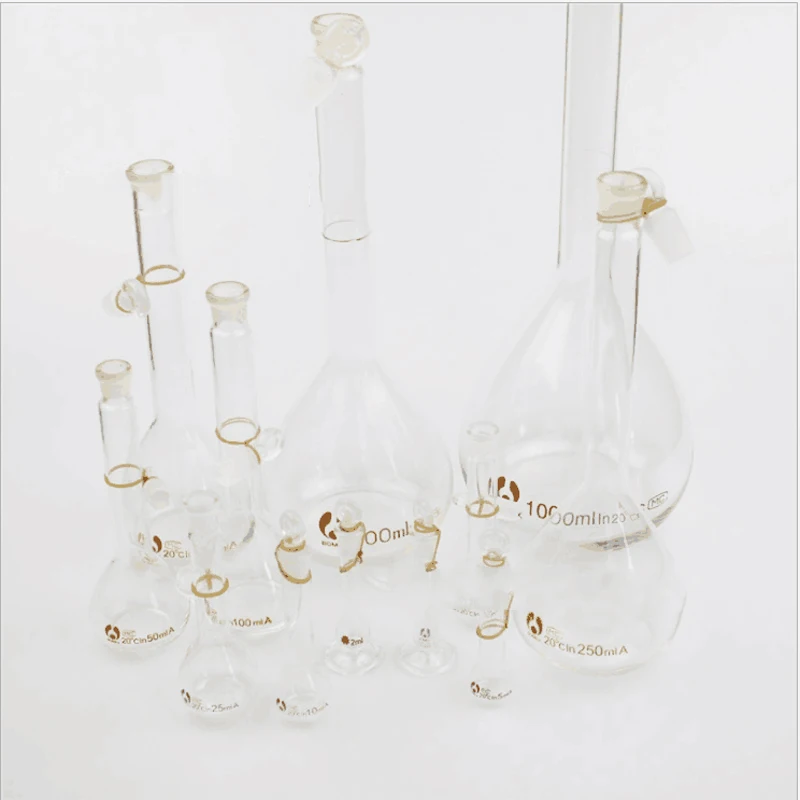 

1pcs 50ml Lab Glass Volumetric Flask with Stopper Lab Chemistry Glassware Laboratory Equipment