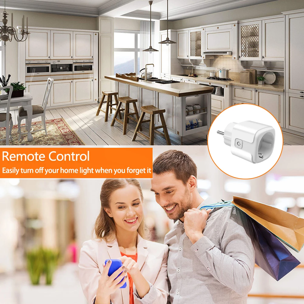 Смарт-розетка kebidu 110-220 В Wi-Fi с таймером Alexa | Электроника
