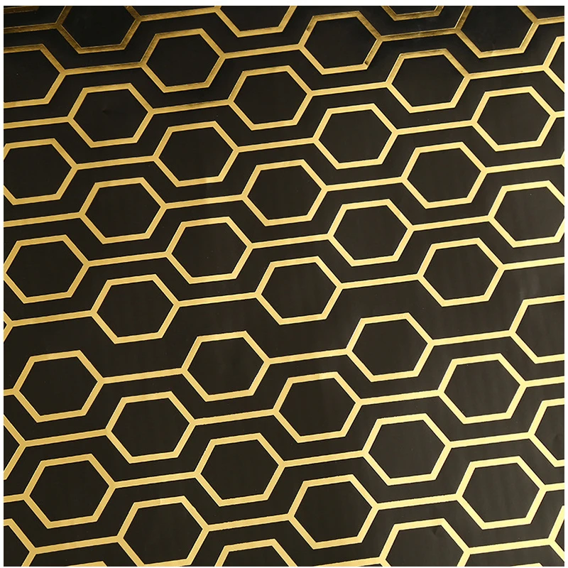Papel recubierto de 100g, estampado dorado de lujo, para envolver regalos, caja de regalo para fiesta de cumplea&ntilde;os y boda, decoraci&oacute;n-1