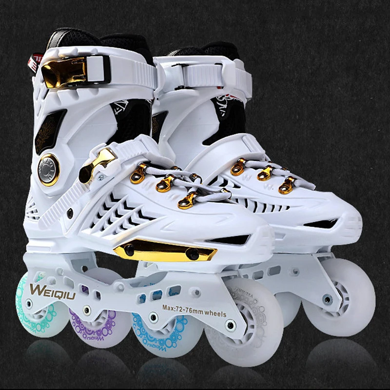 2021 Профессиональные черные белые скоростные роликовые коньки для мужчин женщин