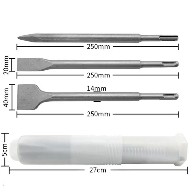 3 шт. электрический молоток сверло стальной камень бетон стена сверление острое