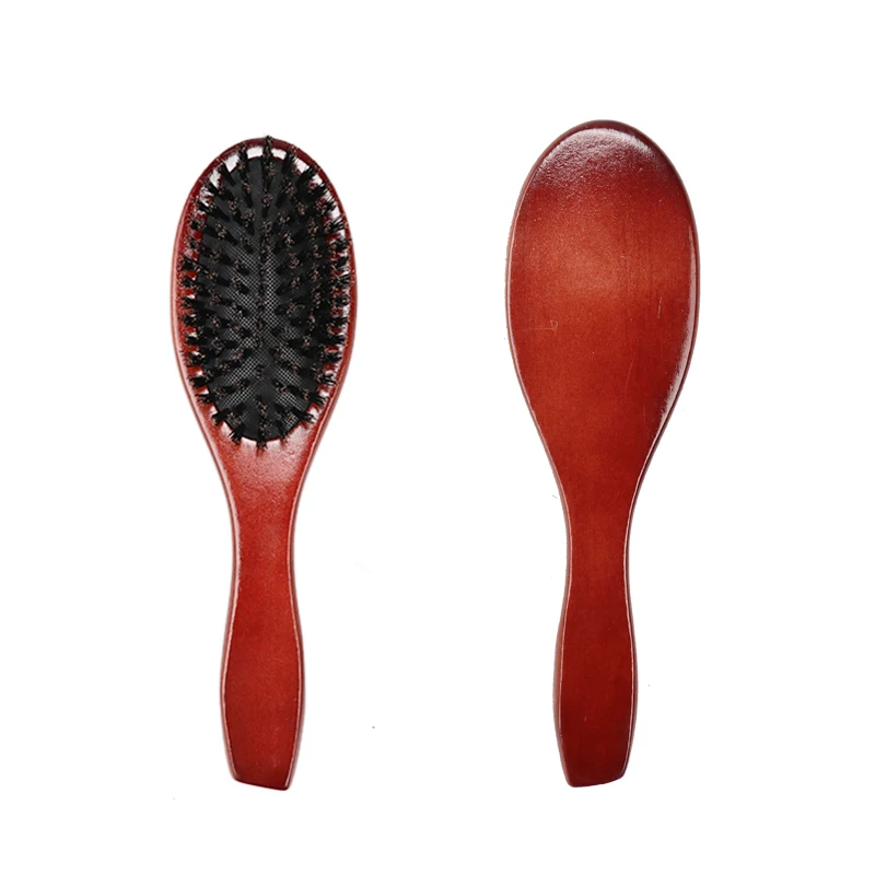 Деревянная Массажная расческа натуральная кабана щетина Антистатические волосы