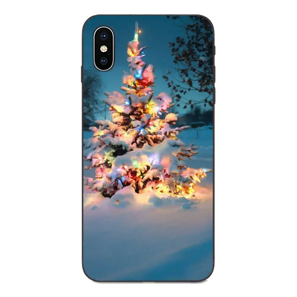 С Новым Годом Счастливого Рождества Снежная елка для Huawei nova 2 2S 3i 4 4e 5i Y3 Y5 II Y6 Y7 Y9 Lite