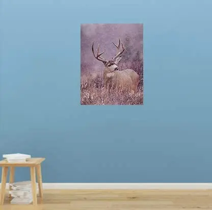 

Mule Deer Big Antler Rack Wildlife Hunting Wall Decor Art Print Poster