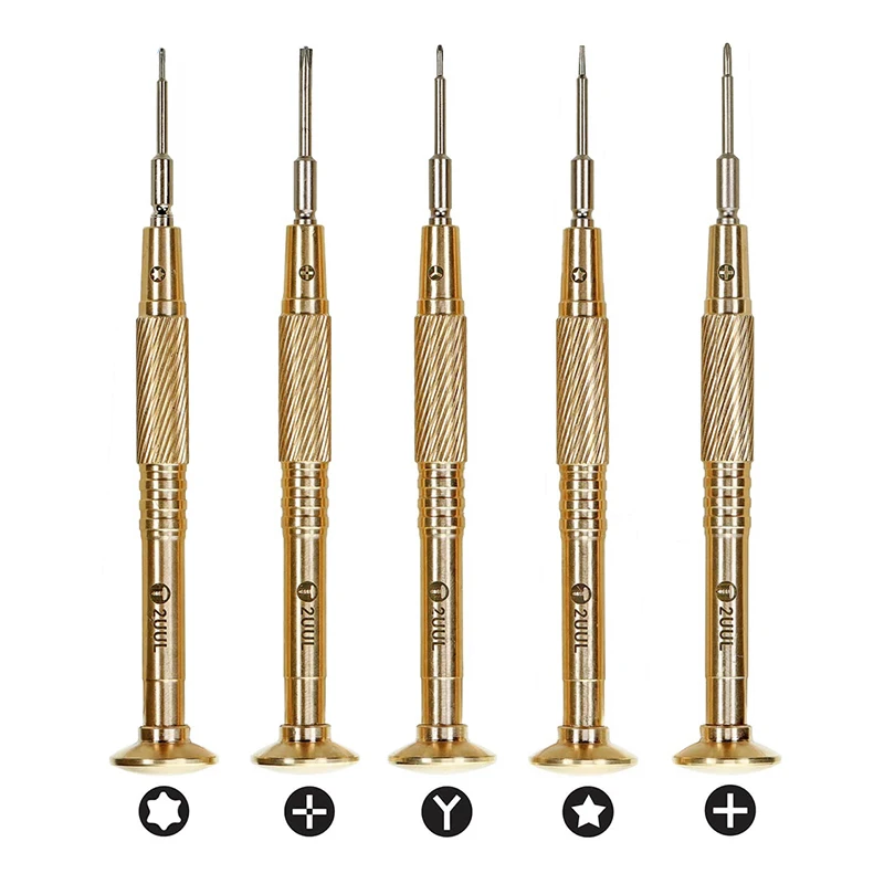 Full set 5pcs Мини Многофункциональная Прецизионная отвертка набор микро-отвертка инструменты ремонтный набор для ремонта мобильных телефонов часы планшет ПК - Цвет: Full set 5pcs