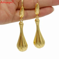 adixyn vintage drop earrings for women girl ethnic jewelry brand new trendy gold color luxury gifts n08185
