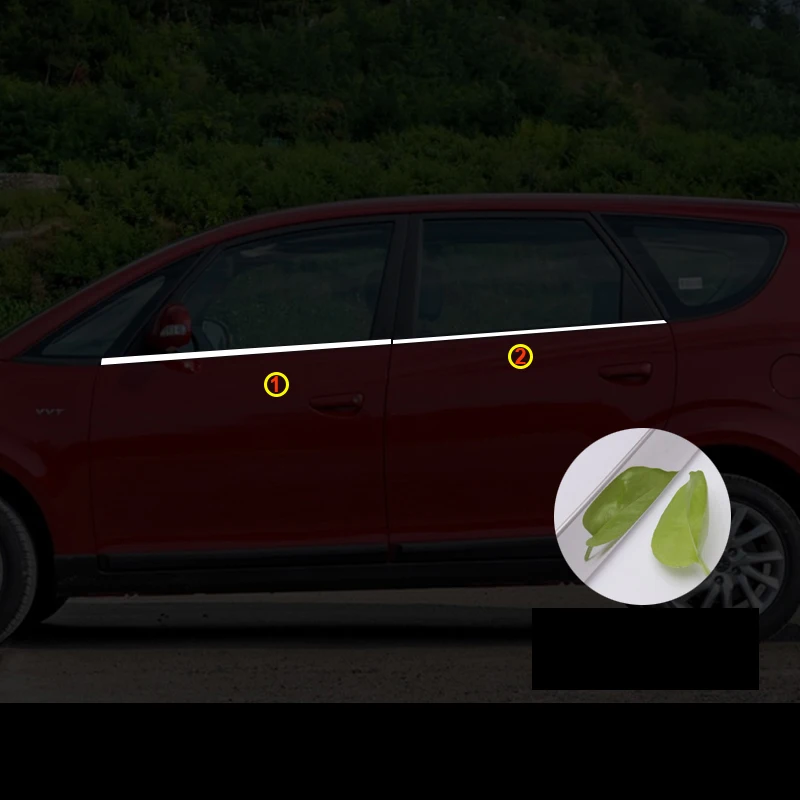 rs m2 4 pcs trims Lsrtw2017 304 нержавеющая сталь окна автомобиля планки для jac уточнить s3 s5 rs m2 - Название цвета: rs m2 4 pcs trims