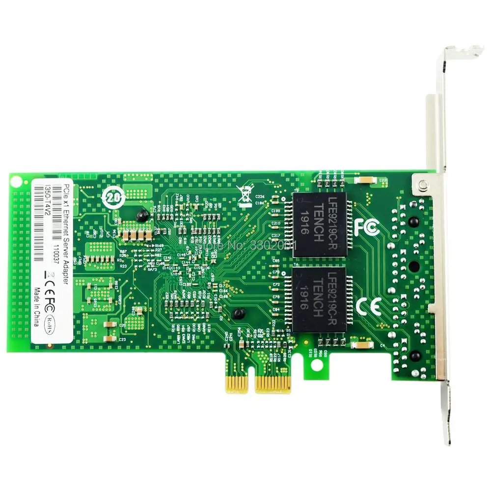 FANMI Женская Сеть Intel I350AM4 чип 10M/100M/1000M NIC PCIe 2 0 RJ45 * 4 четырехпортовая Lan карта|Сетевые