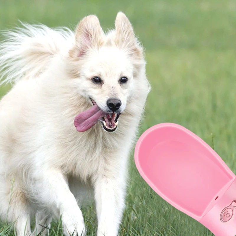 

350/550ml Pet Dog Water Bottle Leakage-proof Puppy Drinking Cup Water Feeder Outdoor Dogs Travel Water Bottle Pet Supplies