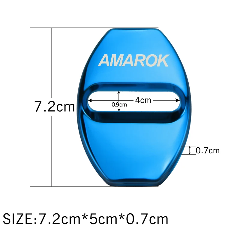 Защитная крышка замка на дверь автомобиля из нержавеющей стали 4 шт.