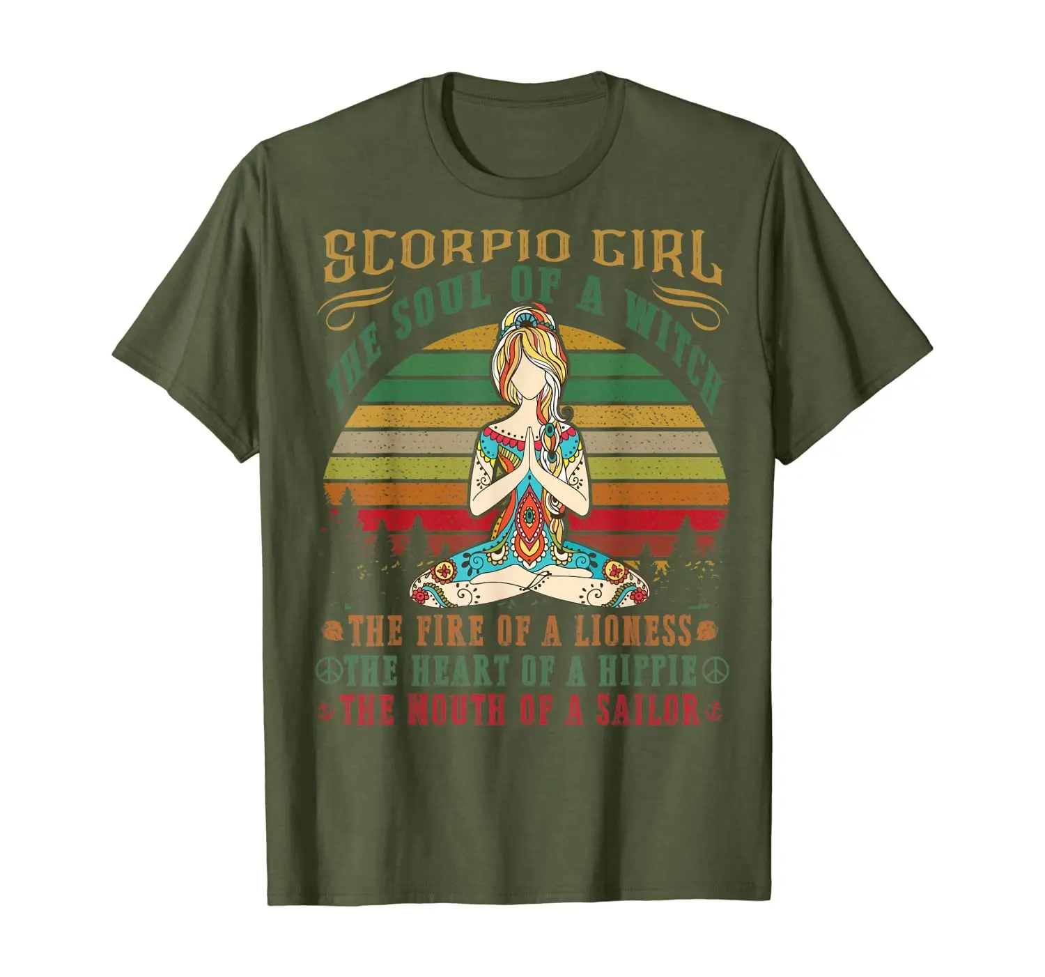 

Футболка Scorpio Girl для йоги, черные женские подарки на день рождения
