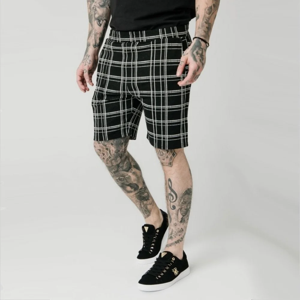 

New High Street Brand 3D Printing Striped Hip-Hop Shorts Men's Sports Running Training Five-Point Pants