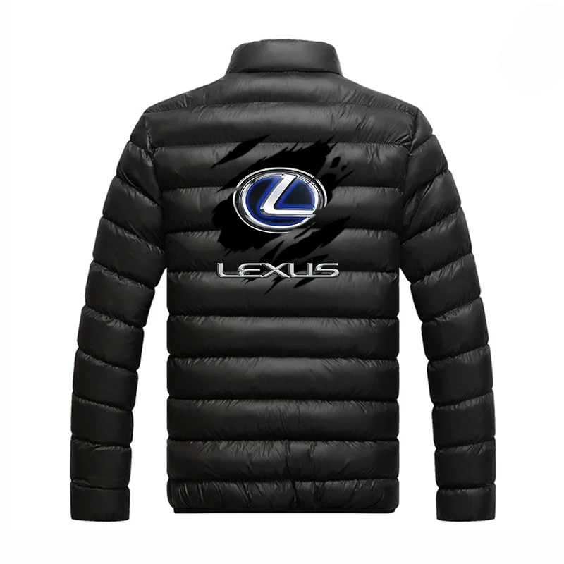 Мужская Утепленная парка Lexus 2022 зимняя хлопковая куртка с воротником-стойкой