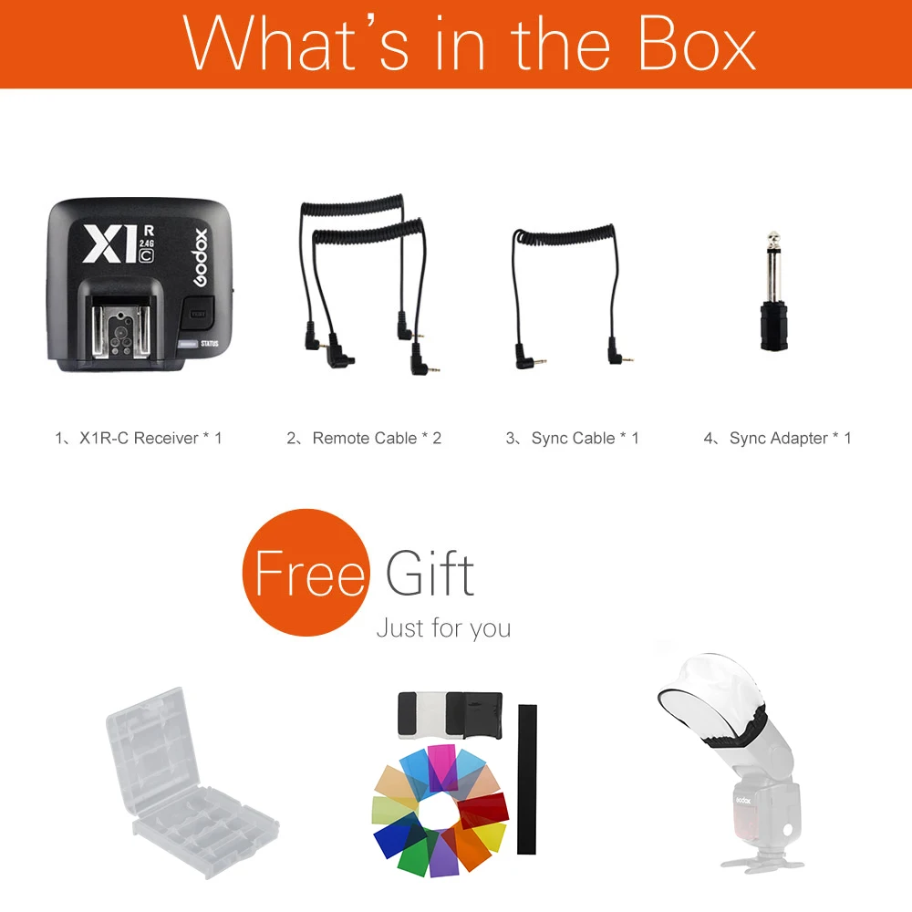 Беспроводной ресивер Godox совместимый с фотоаппаратами серии Canon Nikon Sony поддержкой