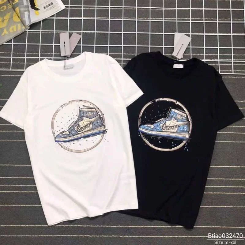 Футболки с тенденцией моды 100% чистый хлопковая футболка коротким рукавом для