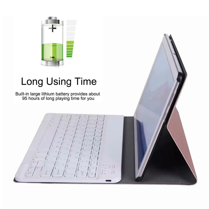 Беспроводная bluetooth клавиатура с тонкими кожаными чехлами чехол для Huawei Mediapad M6 10 8