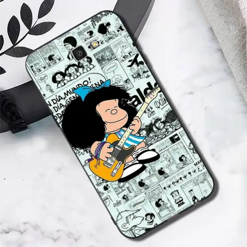 

Cartoon Cute Mafalda Phone Case for Samsung Note 8 9 10 20 lite pro ultra J 7 2 4 6 5 prime