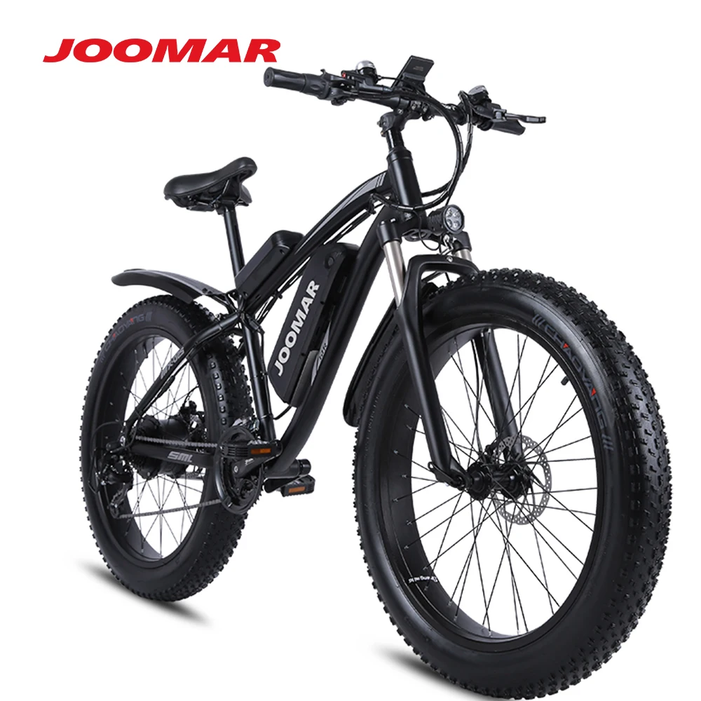 JOOMAR Электрический велосипед 1000W 48V двигатель 4 0 с толстыми покрышками для горного