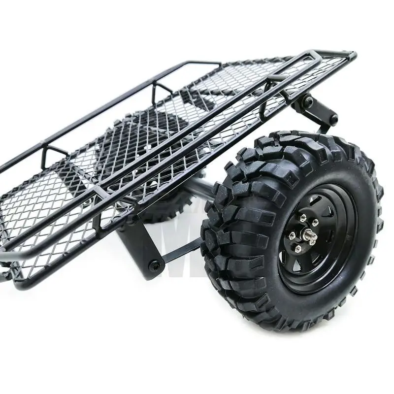 Осевой SCX10 1/10 металлический Сцепной прицеп 220*205 мм для RC Crawler 90046 90047 90053 TRX4 D90 CC01 D110