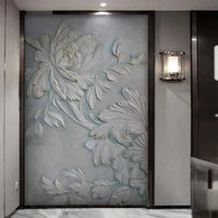 custom mural wallpaper 3d relief flower porch background wall decorative painting living room bedroom background wall home decor