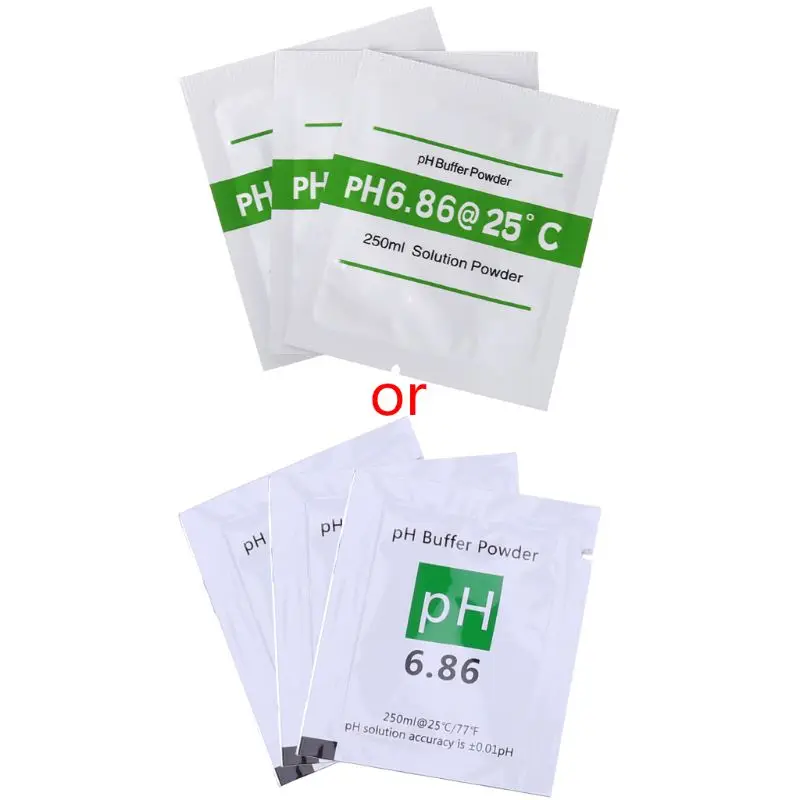 3 шт./лот буферный порошок PH для тестового измерителя калибровки 4 00 6 68 9
