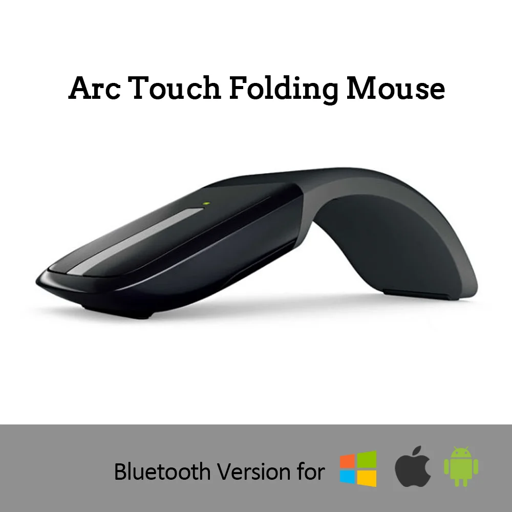 

Bluetooth Wireless Mouse Foldable Arc Touch Mause Ultra Thin MIce for Surface Pro 7 Macbook Air Matebook Laptop 1600 DPI