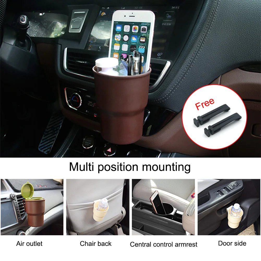 car water cup holder box mobile phone seat multi function beverage holder trash can out of the air chair back door side grab box free global shipping