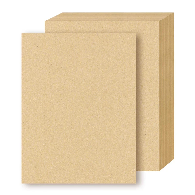 

100 sheets Brown Kraft Letter Sized Stationery Paper, 120GSM Kraft Brown Paper Sheets for Arts, Crafts, and Office Use