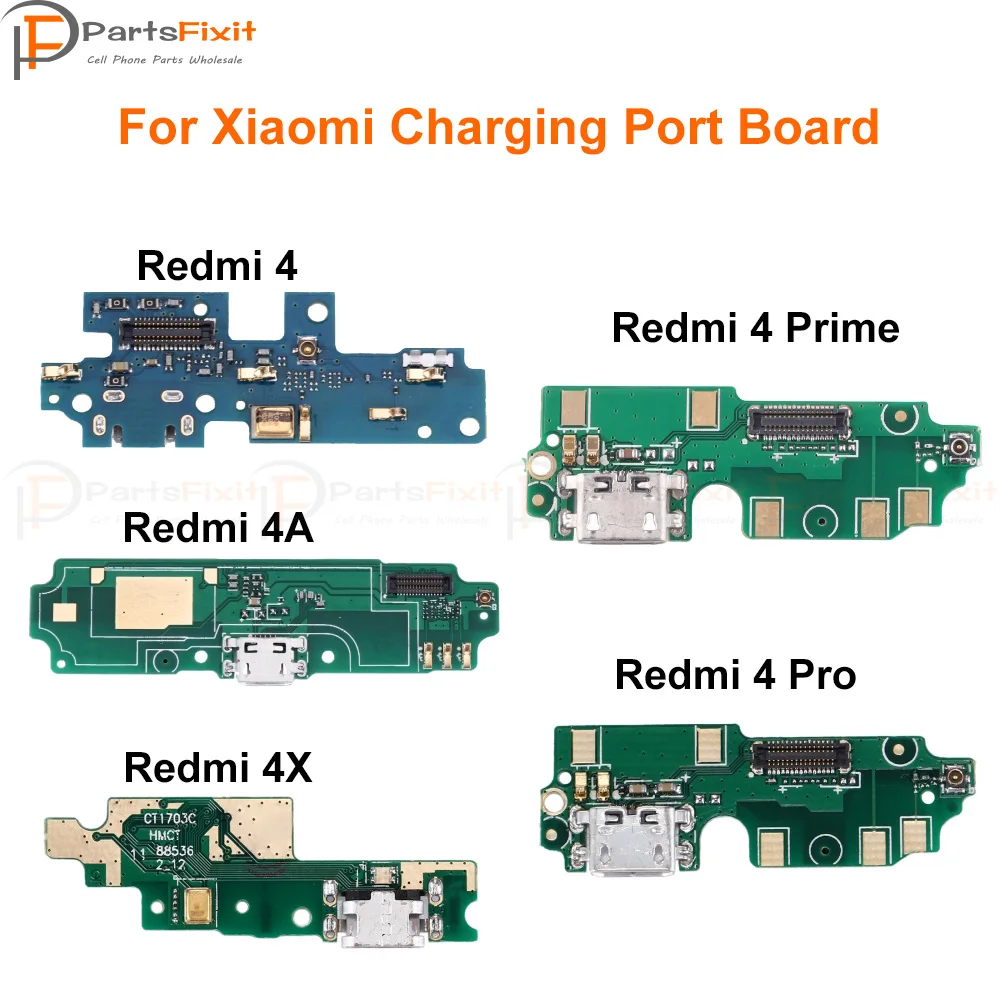 Плата зарядного порта для Xiaomi Redmi 4 4A 4X 4Prime 4Pro док разъем печатная плата лента