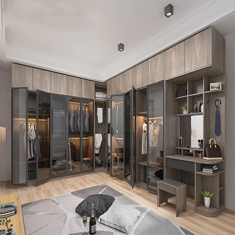 Фабрика современный меламин шкаф для хранения шифоньер Индивидуальный мебель